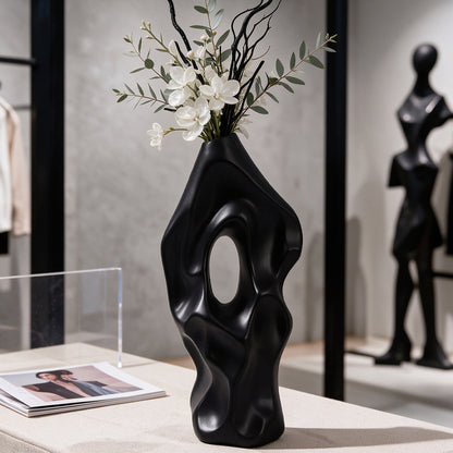 Skulpturale abstrakte dekorative Vase Brehn