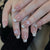 Elegante Press-On Nagelset mit dekorativen Kristallakzenten Brehn