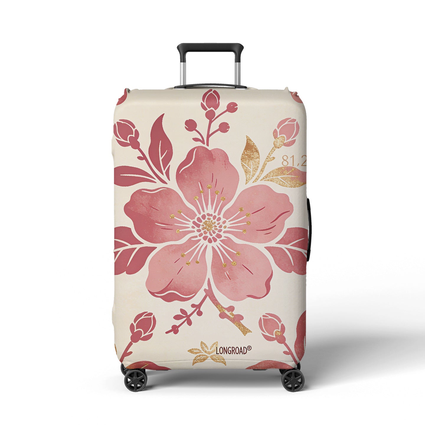Damen Kofferschutz mit eleganten Blumenmuster Brehn