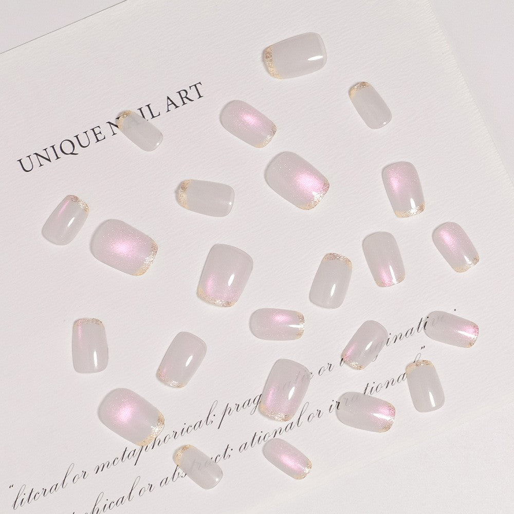 Glitzer Akzent Press-On Nagelset Brehn