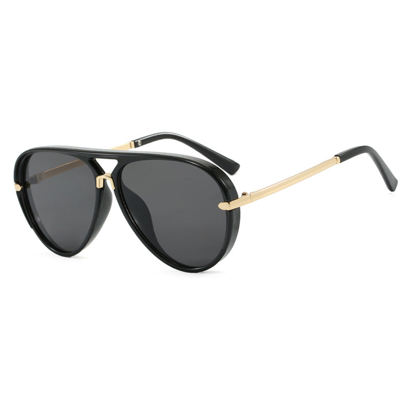 Damen modische Piloten-Sonnenbrille mit eleganten Metallakzenten Brehn