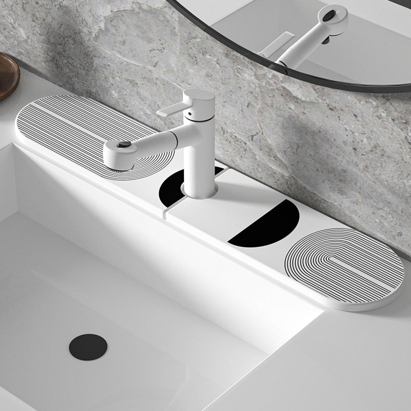 Dekorativer Waschbecken Wasserhahn Schutzmatte