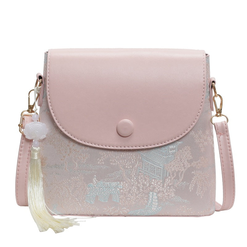 Elegante Texturierte Mini Umhängetasche