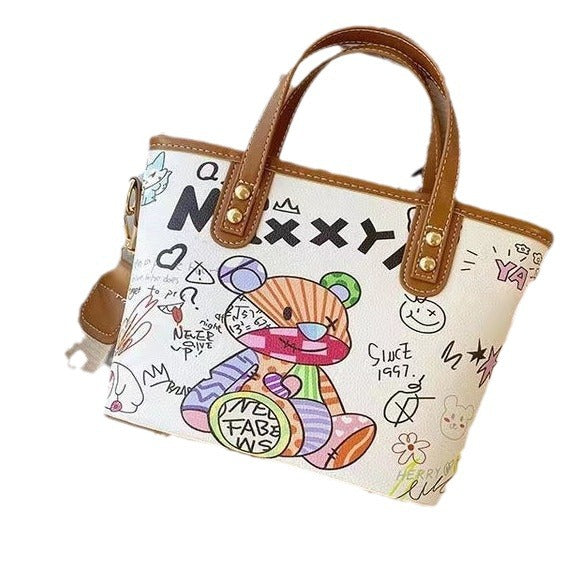 Kreative Handtasche Im Bunten Kunststil Brehn