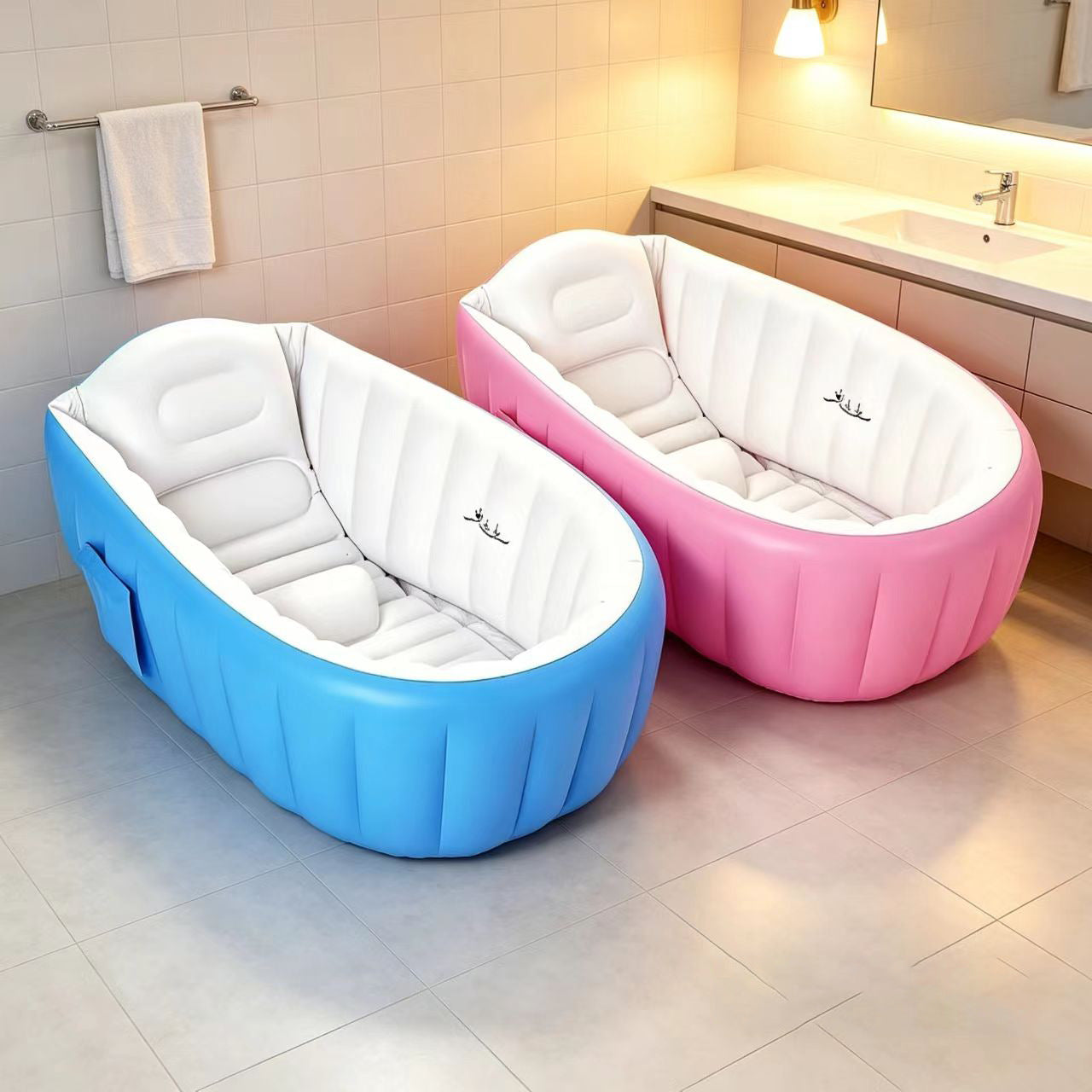 Damen Aufblasbare Wellness-Badewanne mit ergonomischem Design Brehn
