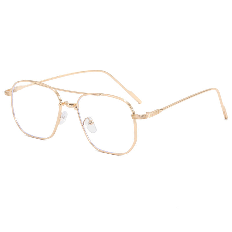 Damen modische geometrische Brille mit elegantem Metallrahmen Brehn