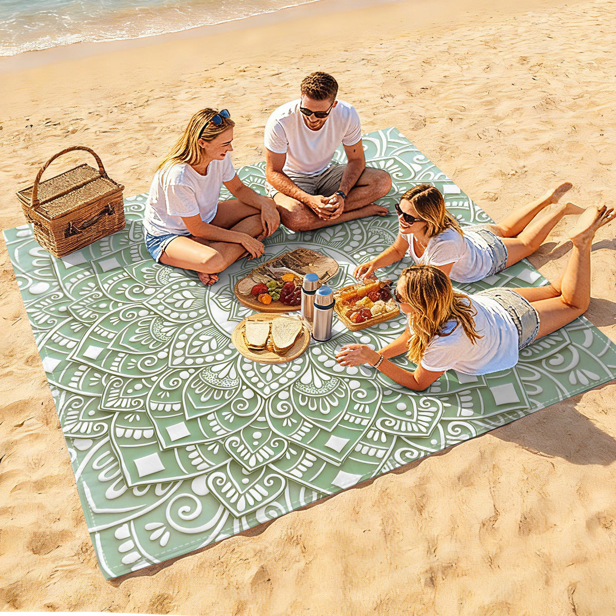 Mandala Design Strandmatte Brehn
