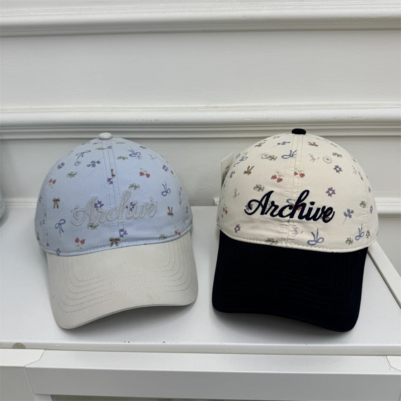 Damen Floral-gestickte Baseballmütze Brehn