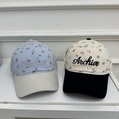 Damen Floral-gestickte Baseballmütze Brehn