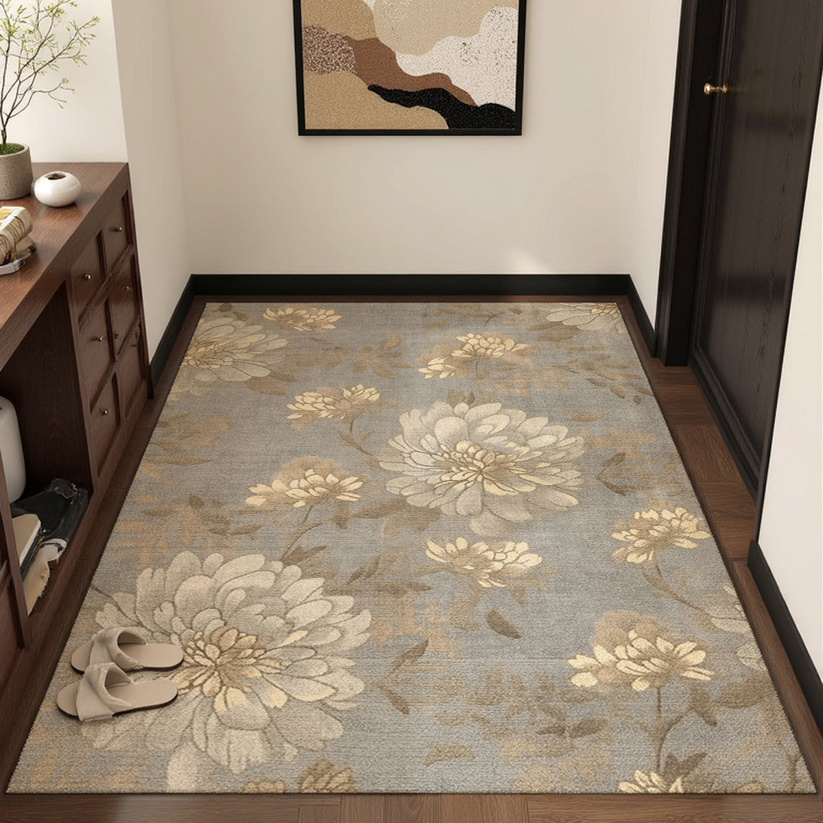 Eleganter floraler Teppich