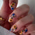 Floral Verziertes Press-On Nagelkunst Set Brehn