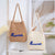 Handgefertigte Basttasche mit Sommermotiv Brehn