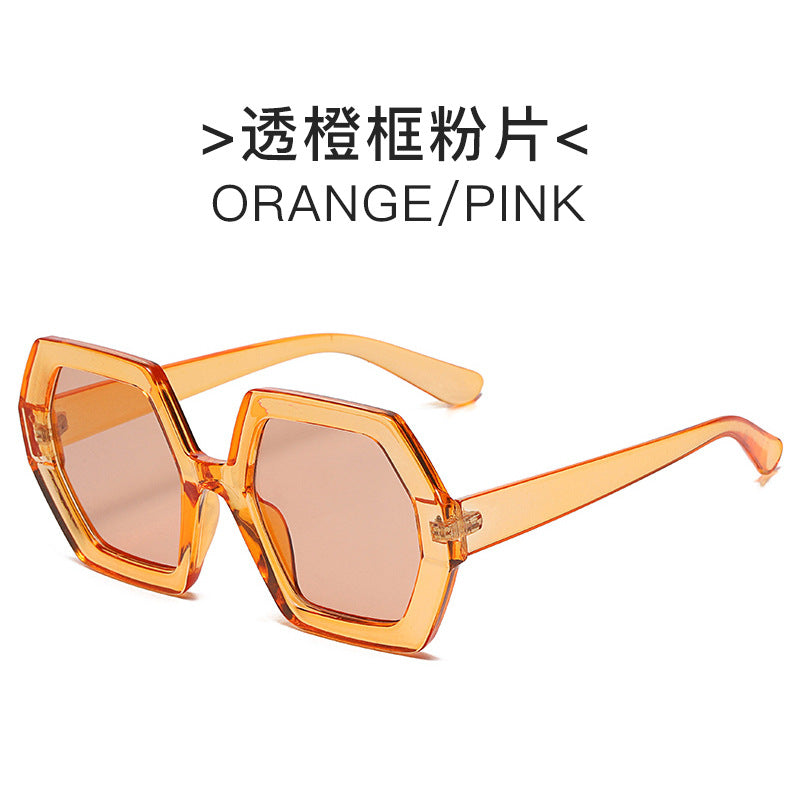 Damen extravagante hexagonale Sonnenbrille Brehn