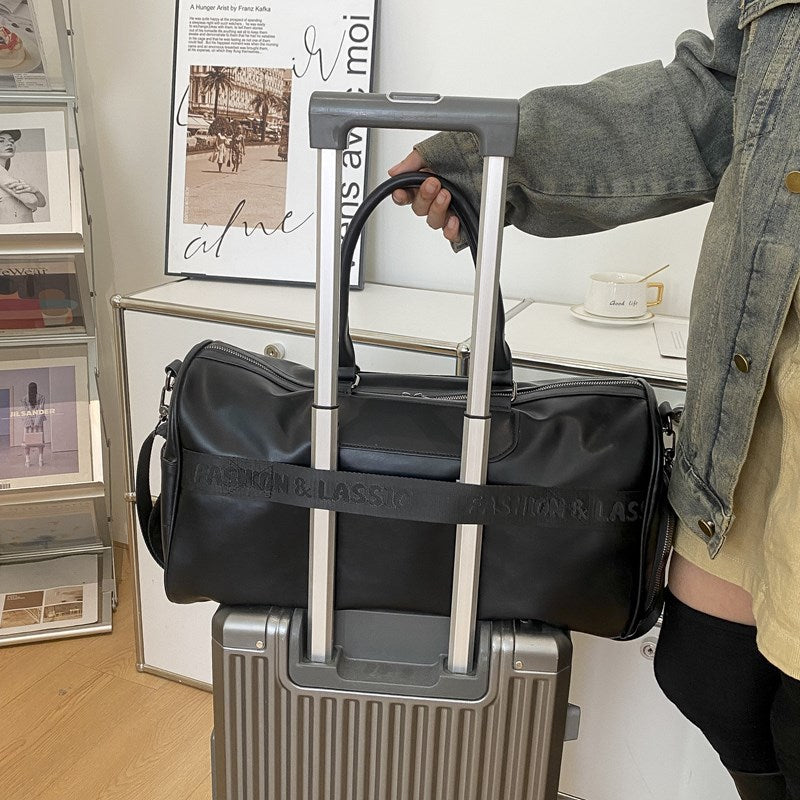 Premium Leder Reise-Duffle Brehn