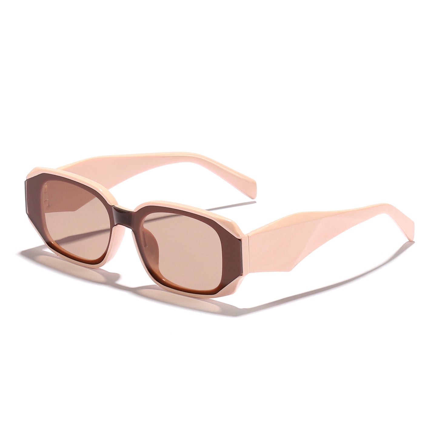 Damen modische Sonnenbrille im kantigen Design mit UV-Schutz Brehn