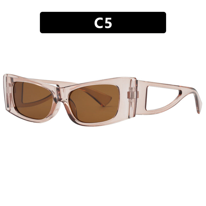 Damen trendige Sonnenbrille mit außergewöhnlichem Design und schützendem UV-Filter Brehn