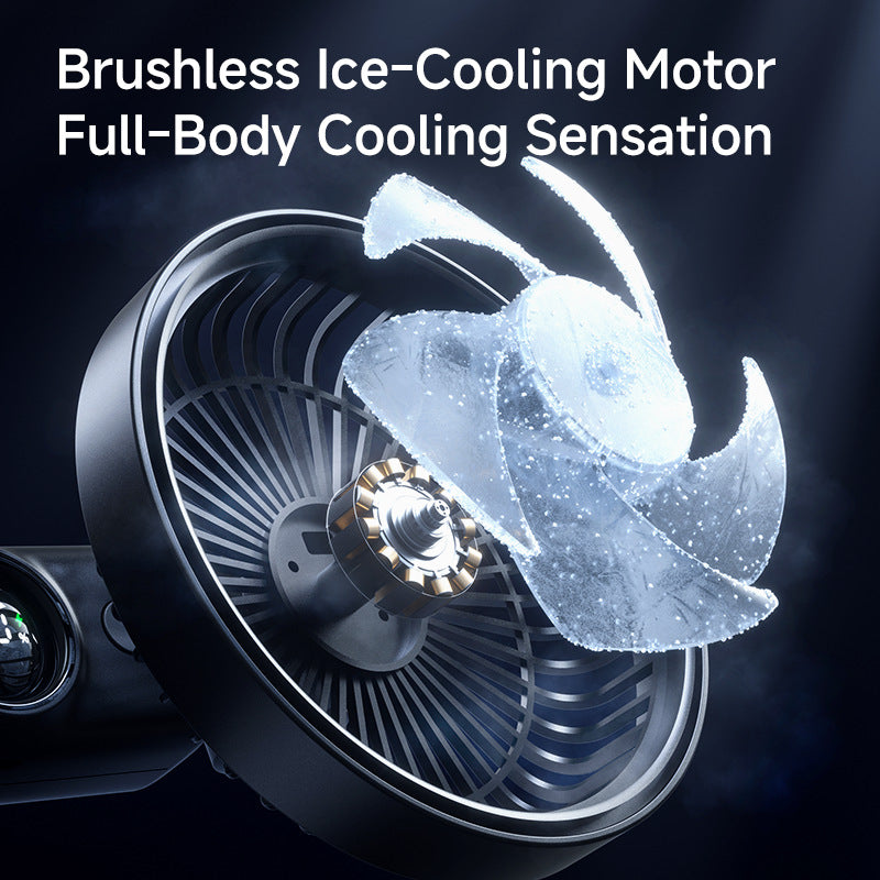 Unisex Dual-Head Rotating Clip-On Fan Brehn