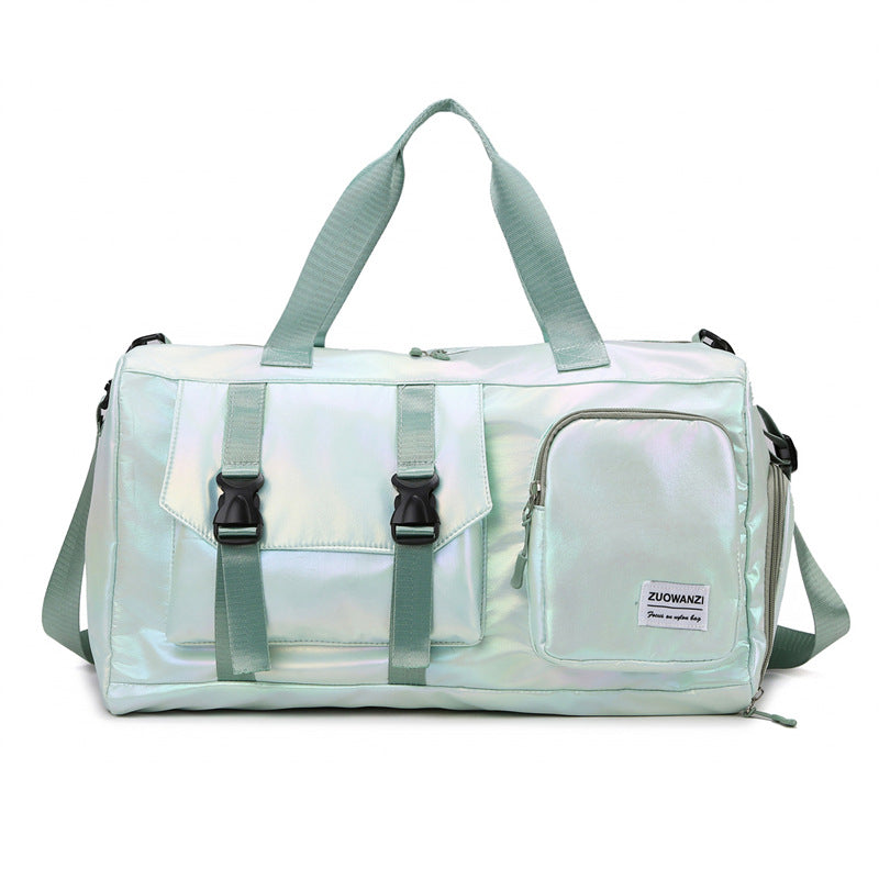 Iridescent Multi-Pocket Sport Duffel Bag Brehn