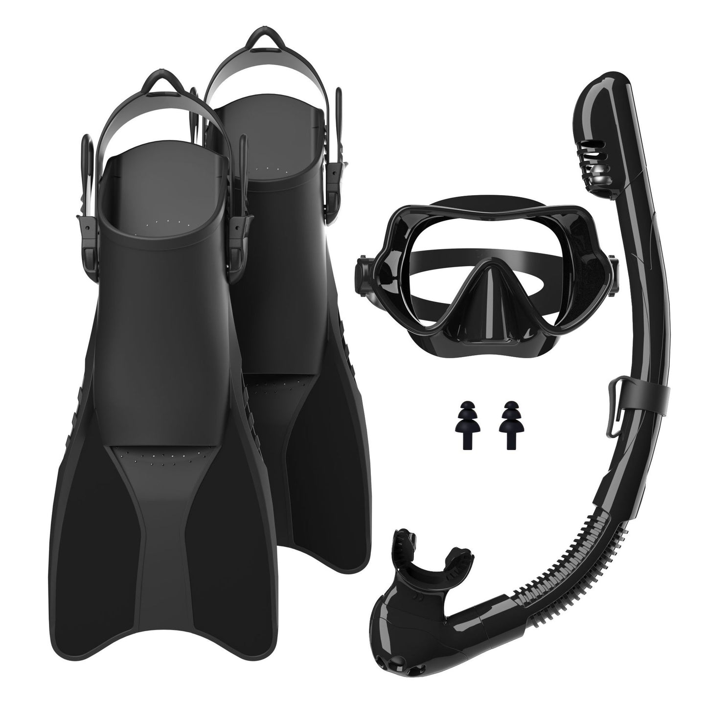 Schnorchelset mit Hochwertigen Flossen und Ergonomischer Tauchmaske Brehn