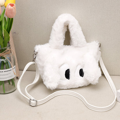 Niedliche tierisch inspirierte Plüsch-Handtasche