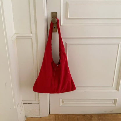 Legere Kordelzug Schultertasche