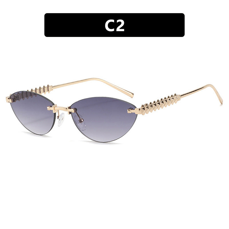 Damen Sonnenbrille im modernen, geometrischen Design mit stylishem Metallrahmen und UV-Schutz Brehn