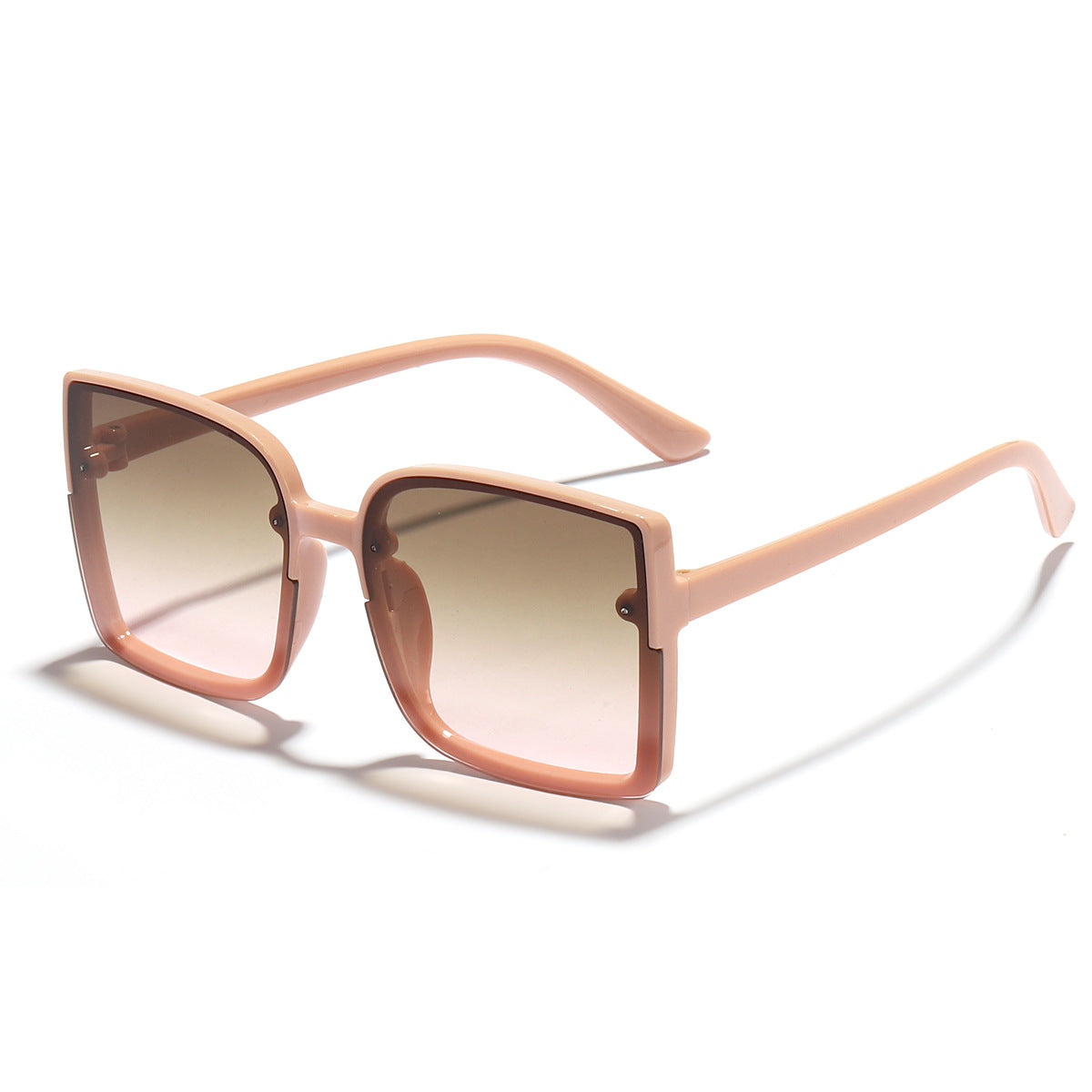 Damen oversized quadratische Sonnenbrille mit modernem Gradienteneffekt Brehn