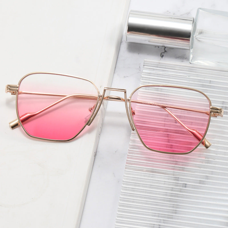 Damen modische viereckige Brille mit minimalistischer Rahmenstruktur Brehn