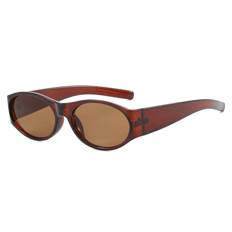 Damen modische Sonnenbrille mit elegantem, ovalem Design und UV-Schutz Brehn