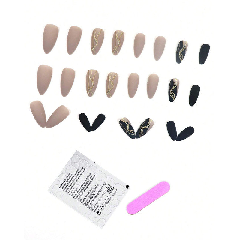 Luxus Abstract Art Press-On Nail Set Brehn