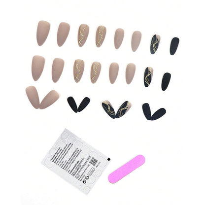 Luxus Abstract Art Press-On Nail Set Brehn