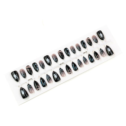 Halloween-Themen Spider und Fledermaus Press-On Nagelset