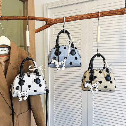 Verspielte Polka-Dot-Mini-Handtasche Brehn