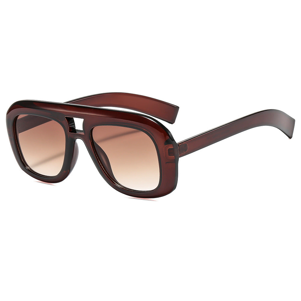 Übergroße moderne rechteckige Sonnenbrille Brehn