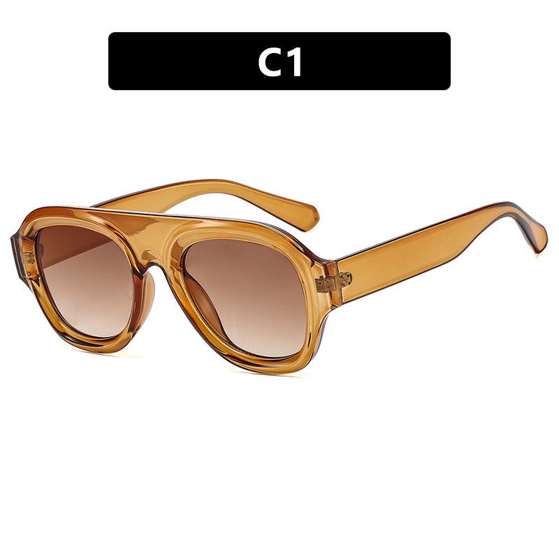 Damen oversized Sonnenbrille mit modernem Design und UV-Schutz Brehn