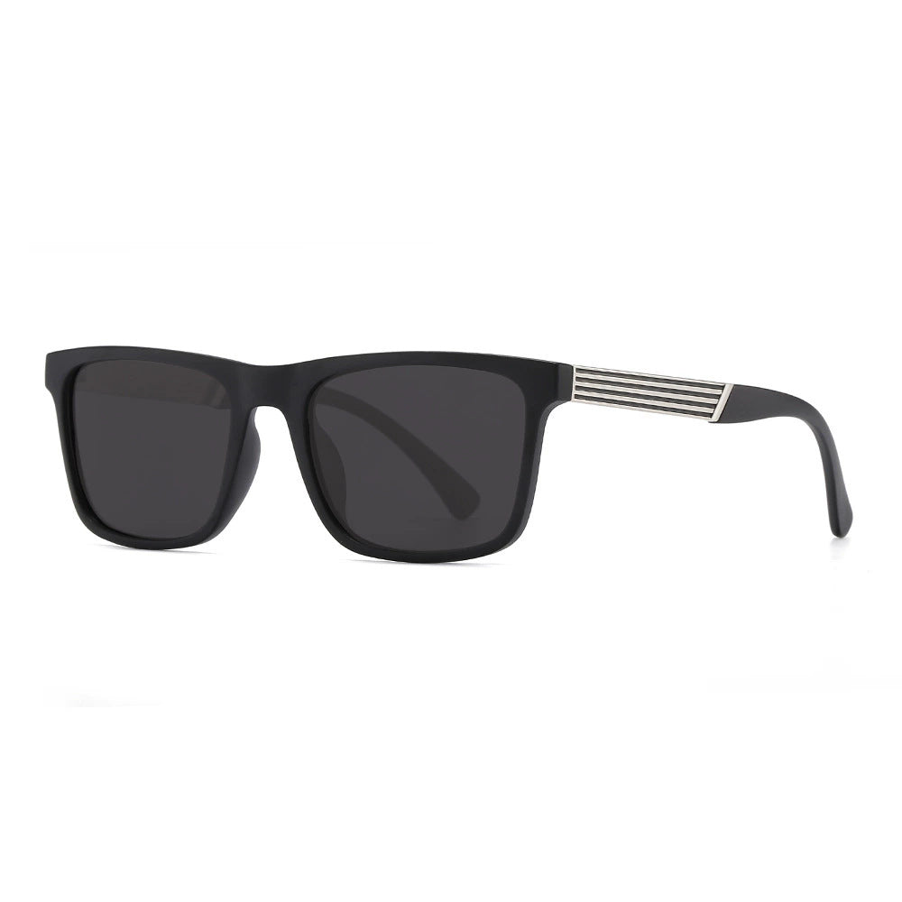 Herren zeitgenössische quadratische Sonnenbrille Brehn