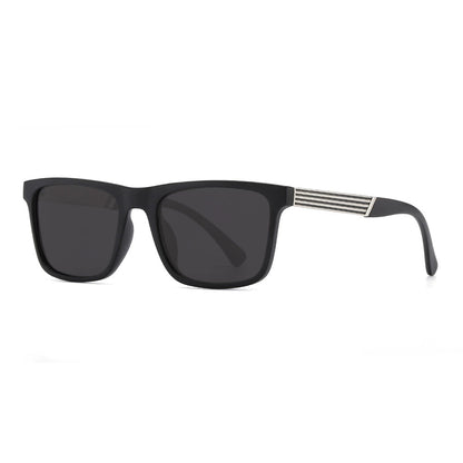 Herren zeitgenössische quadratische Sonnenbrille Brehn