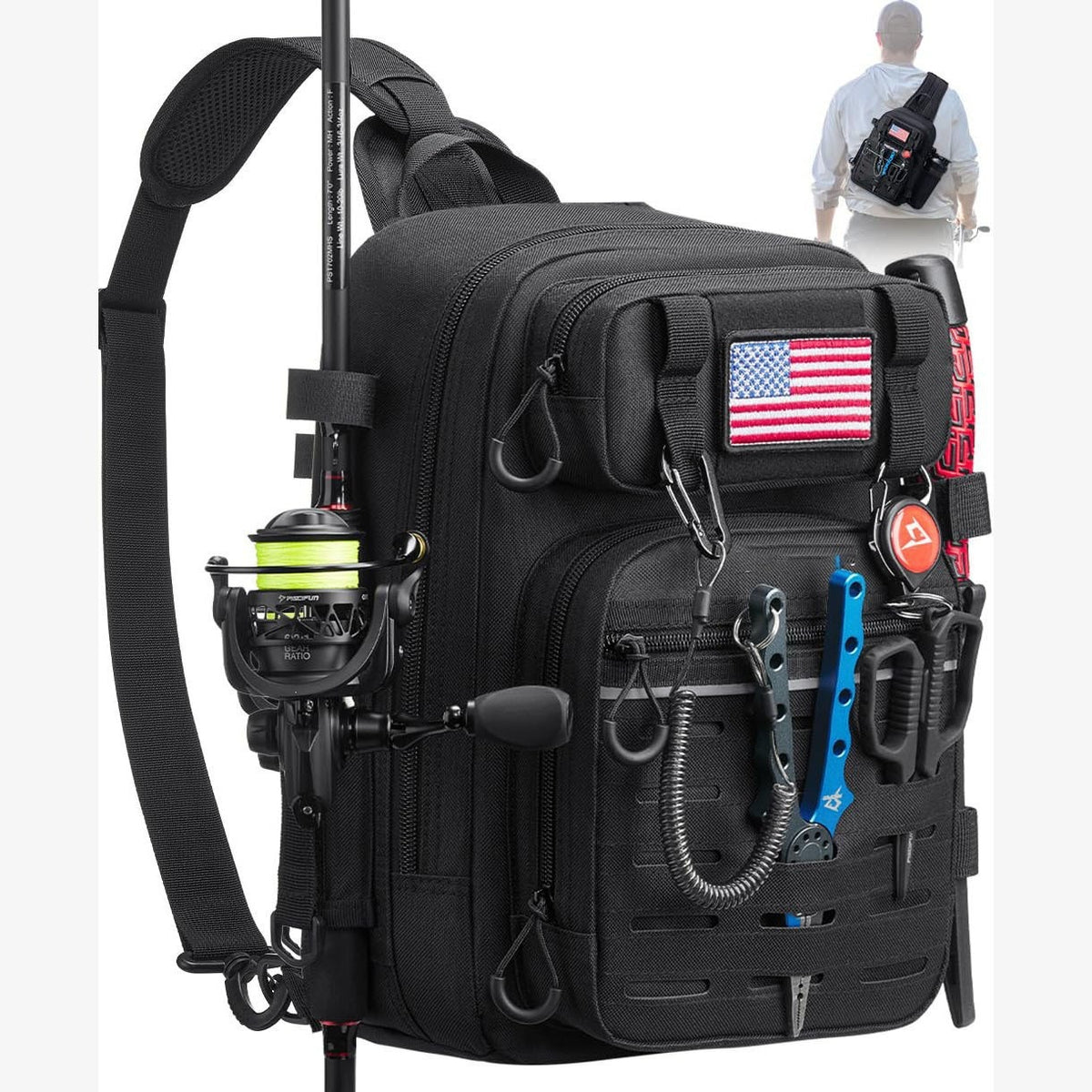 Taktischer Angel-Rucksack Brehn