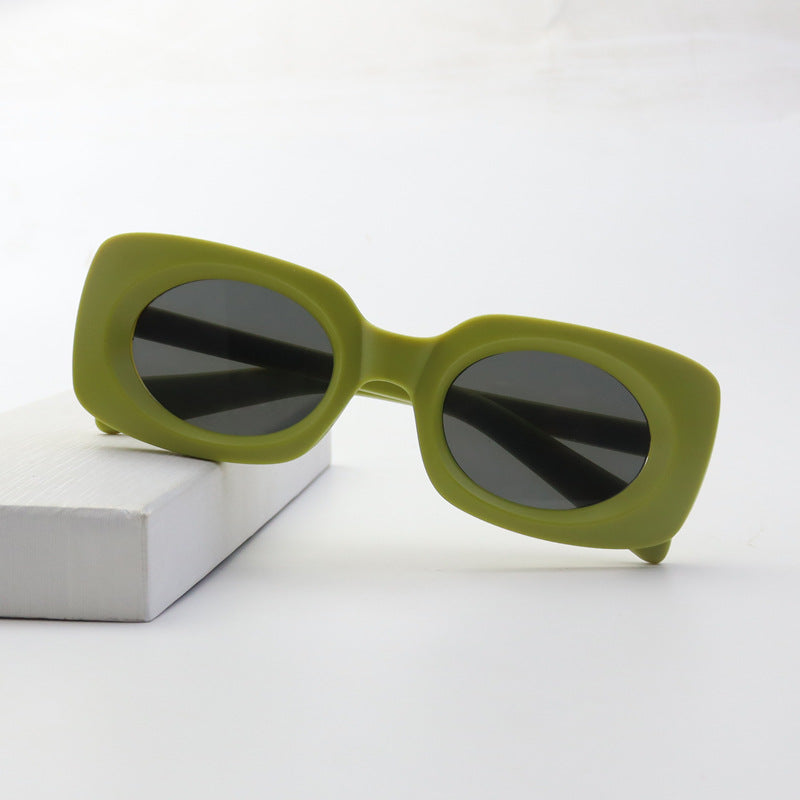 Zeitgenössische Matte Quadratische Sonnenbrille Brehn