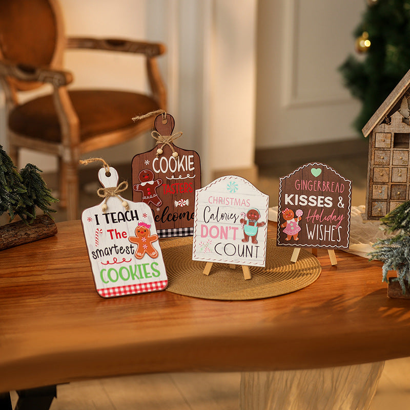 Dekoratives Weihnachtsplakat mit Weihnachtsplätzchen-Motiv Brehn