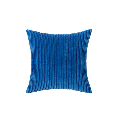 Corduroy Rippierter Quadratischer Akzentkissenbezug mit tiefem Kanaltextur und verdecktem Reißverschluss
