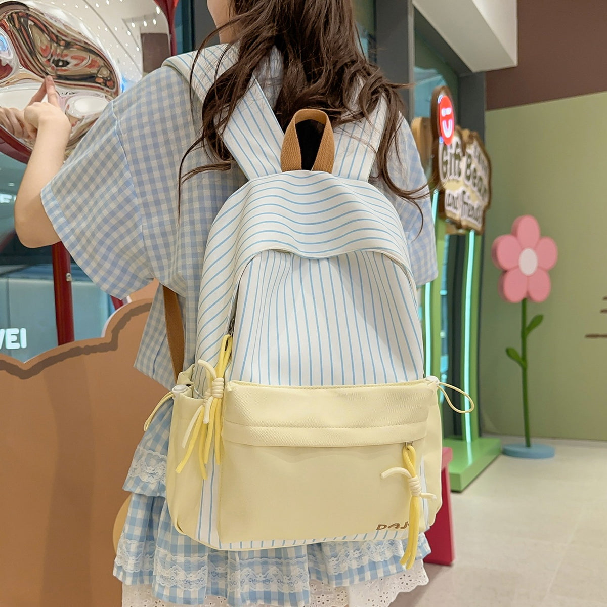 Trendige vielseitige Canvas-Rucksack Brehn