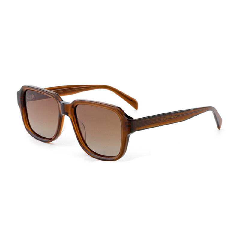 Damen quadratische Sonnenbrille mit modischem Muster Brehn