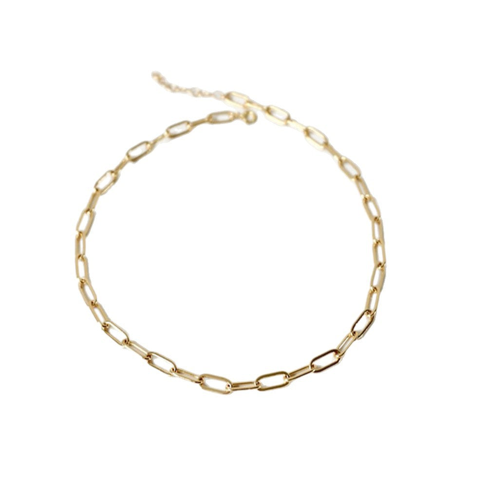 Schlanke lange Gliederkette Halskette Brehn
