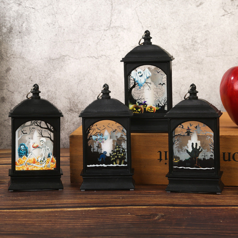 Nostalgische Laterne mit Halloween-Motiv Brehn