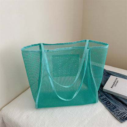 Geräumige Mesh Strandtasche