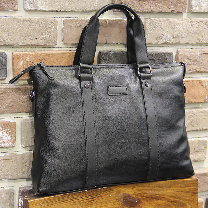 Elegante Tragetasche Aus Hochwertigem Leder Brehn