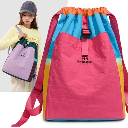 Bunter Kordelzug-Rucksack Brehn