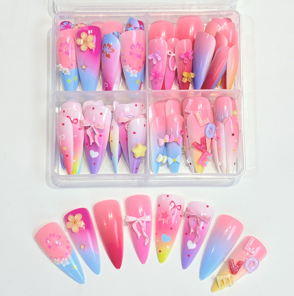 Künstlerisches Themen Press-On Nagelset Brehn