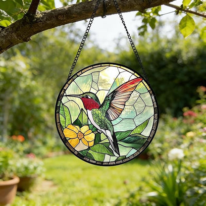 Buntglas Phönix Wandkunst Brehn